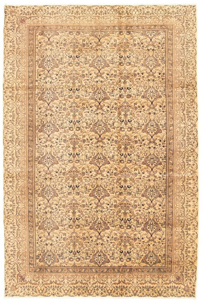 Traditional Vintage Hand-Knotted Oriental Carpet 6'5" x 9'7" Wool Area Rug