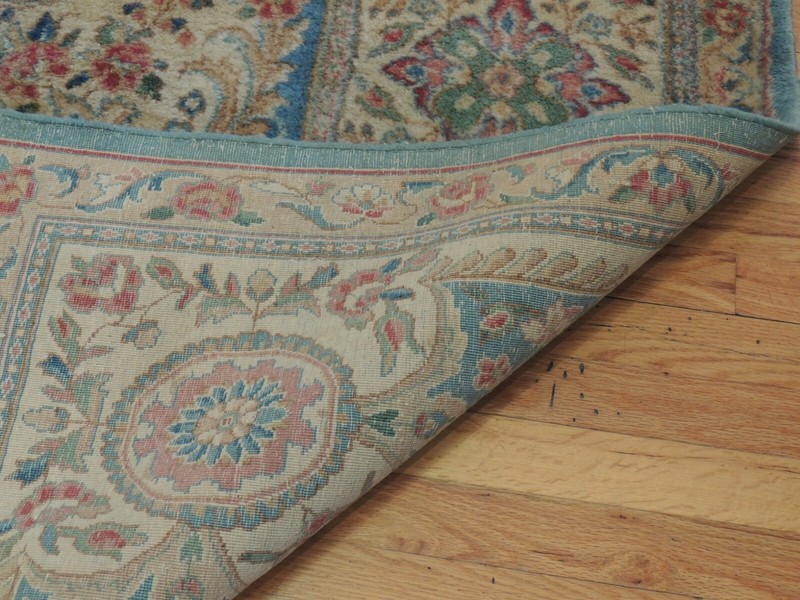WOW! 12x19 Antique Oversize/Palace size Kermaan Oriental Area Rug BLUE wool gallery