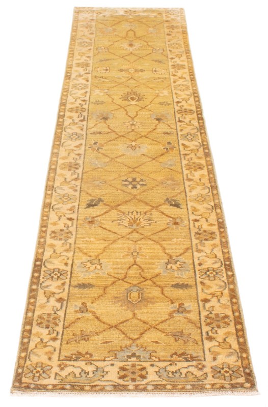 2'7" x 12'0" Vintage Hand-knotted Runner Rug Traditional Oriental Wool Carpet gallery