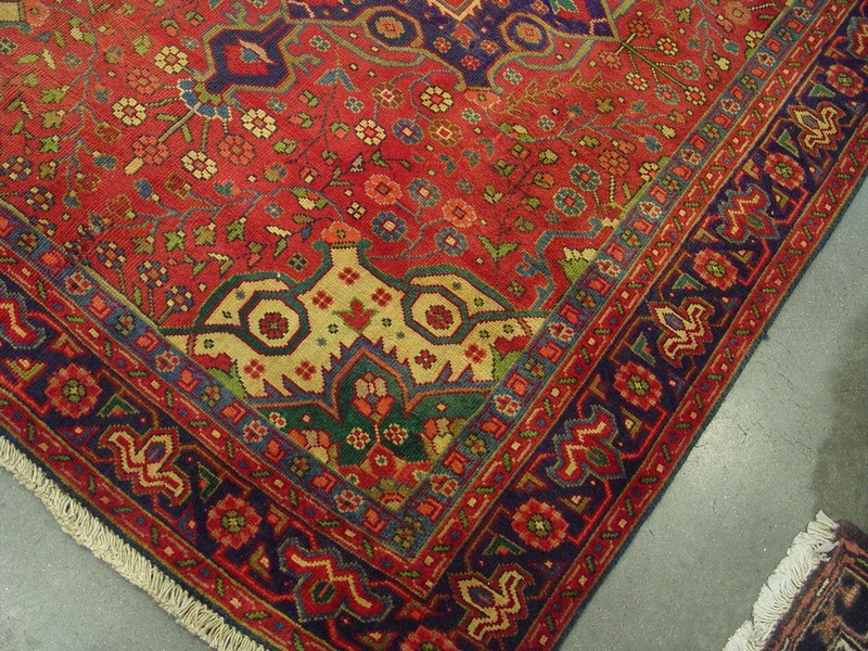 ANTIQUE Ca 1940 ESTATE RUG HERIZ (KAZAK) 5x6 SERAPI -1358 gallery