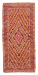 Vintage Hand-Knotted Area Rug 2’9″ x 6’0″ Traditional Oriental Wool Carpet