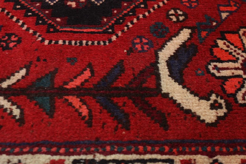 Vintage Geometric Area Rug 3'4" x 5'2" Traditional Hand-Knotted Wool Carpet gallery