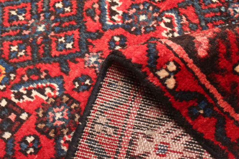 Vintage Hand-knotted Runner Rug 3'5" x 8'2" Traditional Oriental Wool Carpet gallery