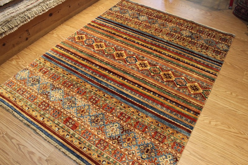 7' X 5' HANDMADE CAUCASIAN DESIGN KAZAK RUG. Hand-knotted Oriental Rug 5x7 ft. gallery