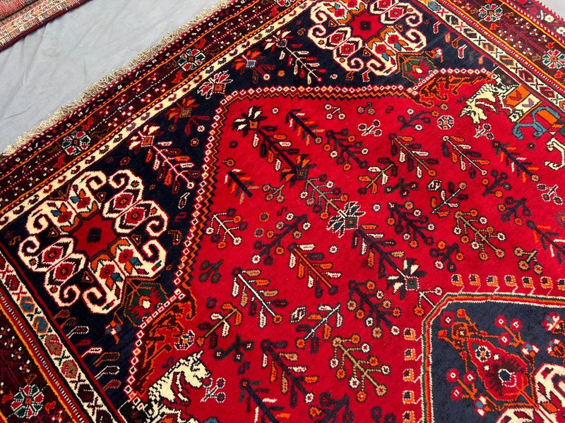 5'4 x 8'4 ft Vintage Afghan Tribal Baluchi Style Hand knotted Wool Red Area Rug gallery