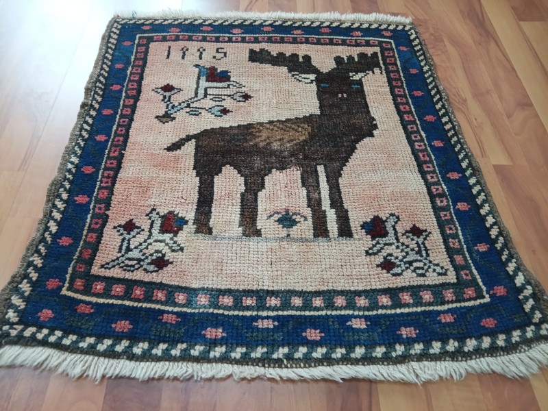 Vintage Turkish Oushak Rug 3x3 Handmade Wool Anatolian Carpet Boho Tribal Rug ğ gallery
