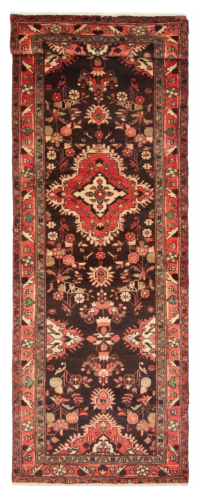 3'2" x 9'10" Vintage Hand-knotted Runner Rug Traditional Oriental Wool Carpet gallery