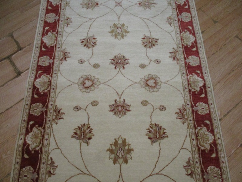 4'x12' RUNNER Gorgeous Allover-Pattern HANDMADE-KNOTTED WOOL RUG 585665 gallery