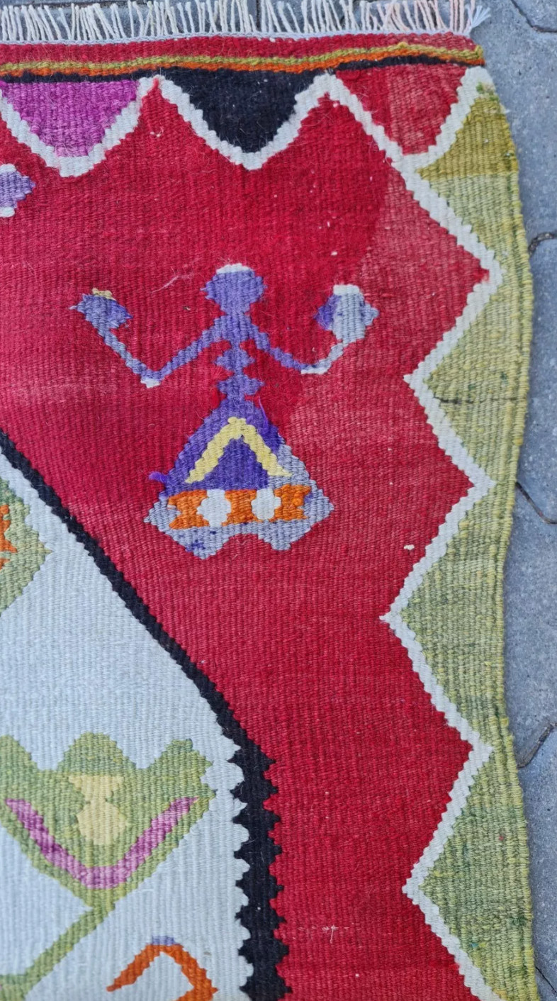 Monastery Rug, Antique kilim, small kilim, rug 2x4, Handmade rug, Turkish kilim gallery
