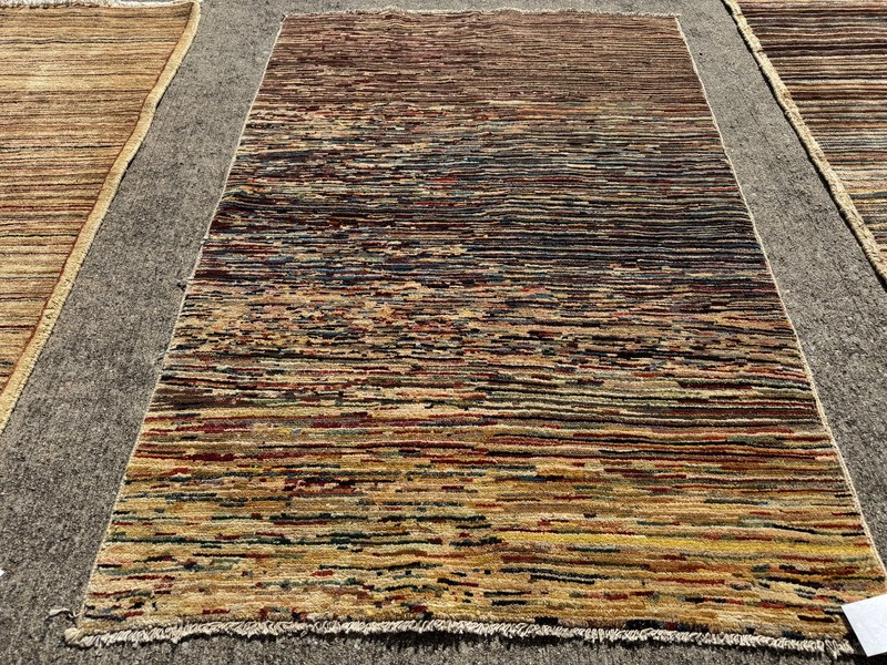 3x5 VINTAGE ORIENTAL RUG WOOL HAND-KNOTTED HANDMADE geometric tribal gabbeh fine gallery