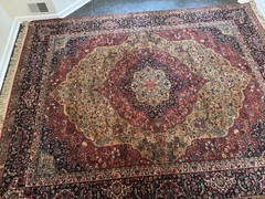 Vintage Karastan Medallion Kirman 8’6″ x 11’ Wool Rug 700/718 – Clean