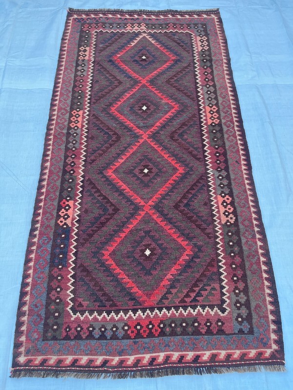 Faded Terracotta Afghan 4x7 Turkmen Maimana Veg Dyes Wool Antique Oriental Rug gallery