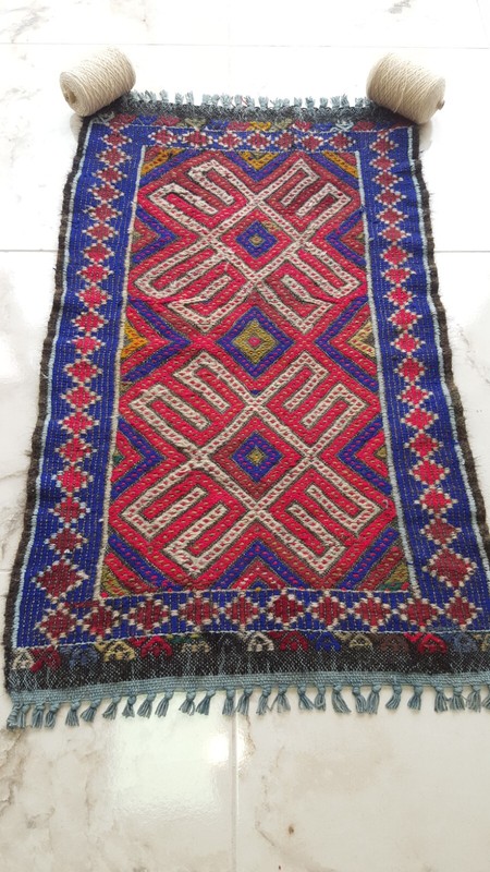 Area Antique Kilim Rug Anatolian Handmade Blue Rug Traditional Kitchen Decor Rug gallery