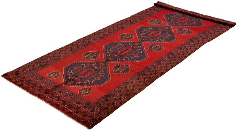 Vintage Traditional Hand-Knotted Area Rug 5'1" x 12'9" Oriental Wool Carpet gallery