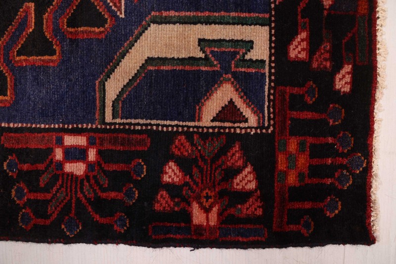 Vintage 4'1" x 9'6" Traditional Hand Knotted Vegetable Dye Wool Area Rug gallery