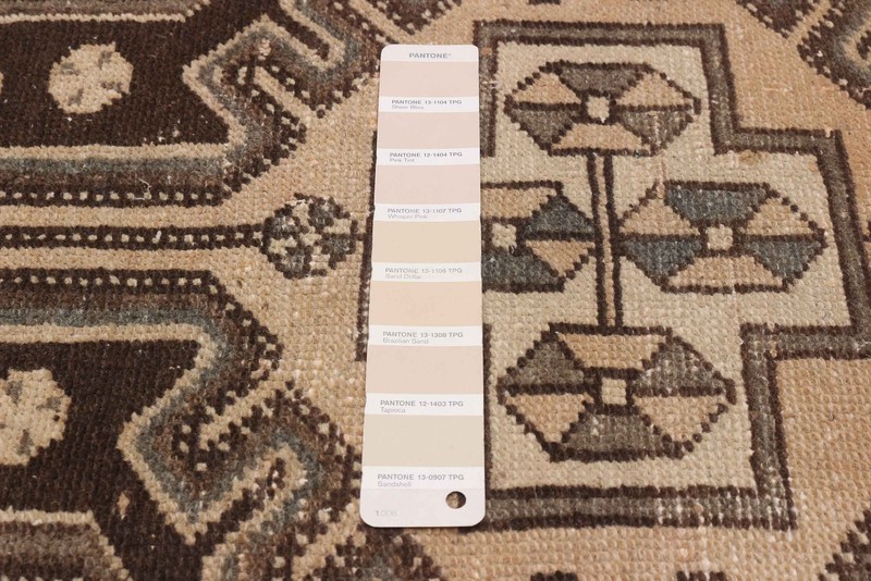 Vintage Hand-knotted Runner Rug 3'5" x 9'8" Traditional Oriental Wool Carpet gallery