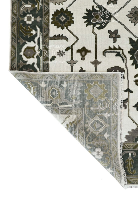 9x12 Ft Ivory Hand made Traditional Living Area Rugs, Contemporary Floor Carpet gallery
