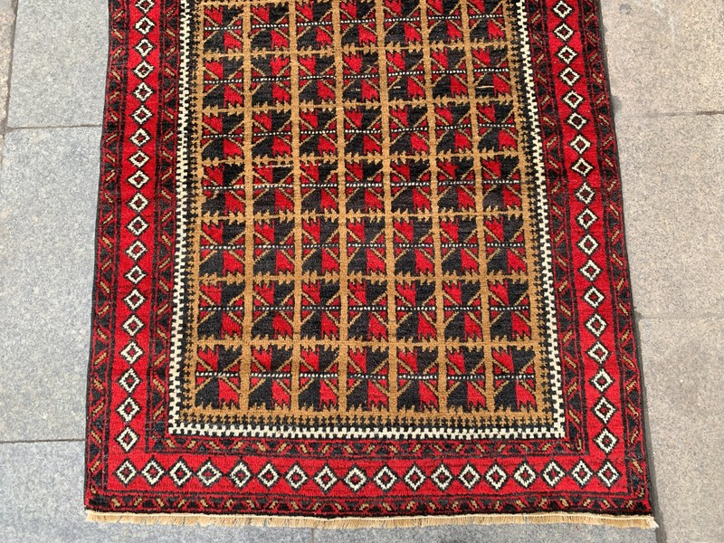 3'4'' x 4'8'' Vintage Carpet Natural Village Rug Handmade Rug.SKU:P1631 gallery