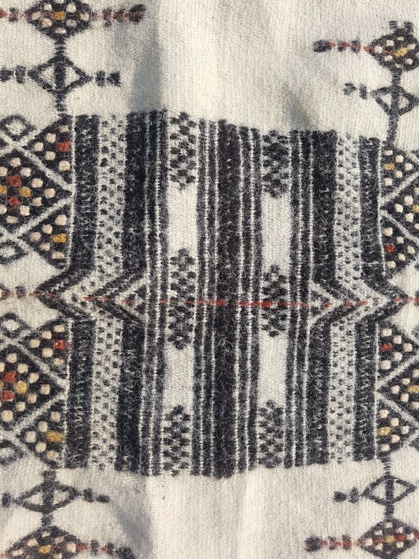 Vintage Handmade African Fulani Wool Kilim Rug Carpet 236x132 cm gallery