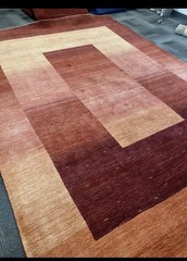 Authentic Area Rug modern hand Knotted 8 X 11 Ft Fine Quality Rust Gabbeh