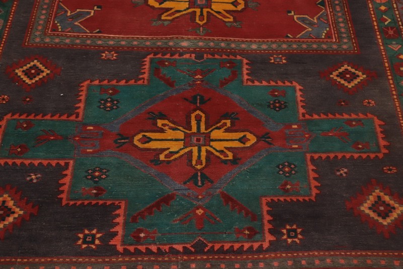 Geometric Traditional Style Area Rug 5x10 ft Hand-knotted Wool Vintage Carpet gallery