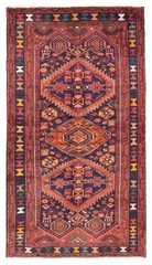 Vintage Hand-Knotted Area Rug 3’7″ x 6’5″ Traditional Wool Carpet