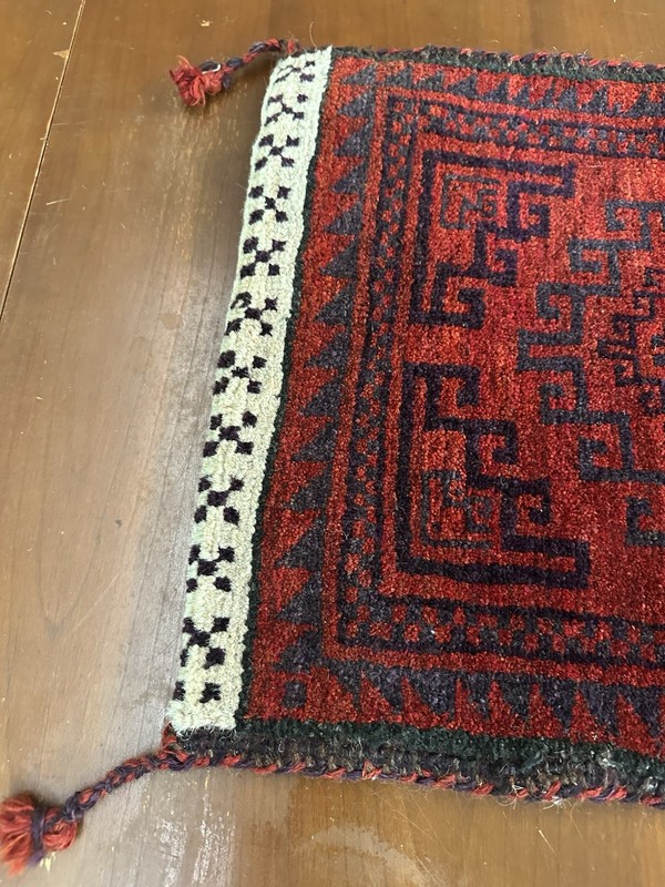 Vintage Middle Eastern Hand Knotted Tribal Camel Saddle Bag Kilim 41" x 17" gallery