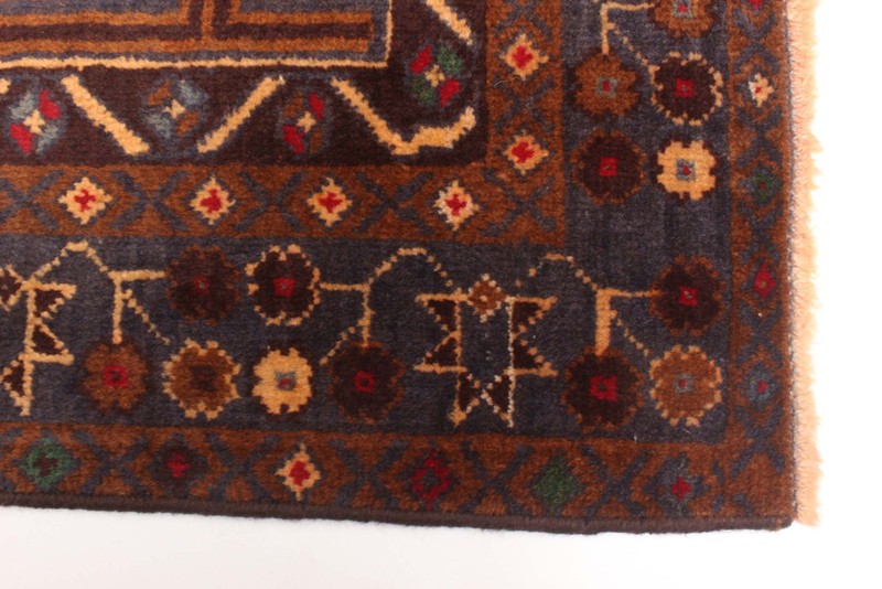 Vintage Hand-Knotted Area Rug 3'3" x 6'3" Traditional Oriental Wool Carpet gallery