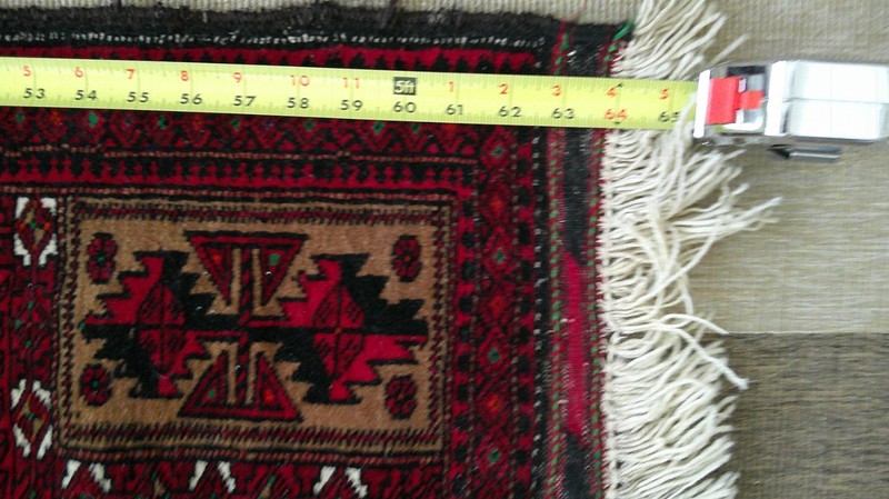 41" X 64" Vintage Handmade Tribal Wool Rug Balouch Afghan Rug Red Black, gallery