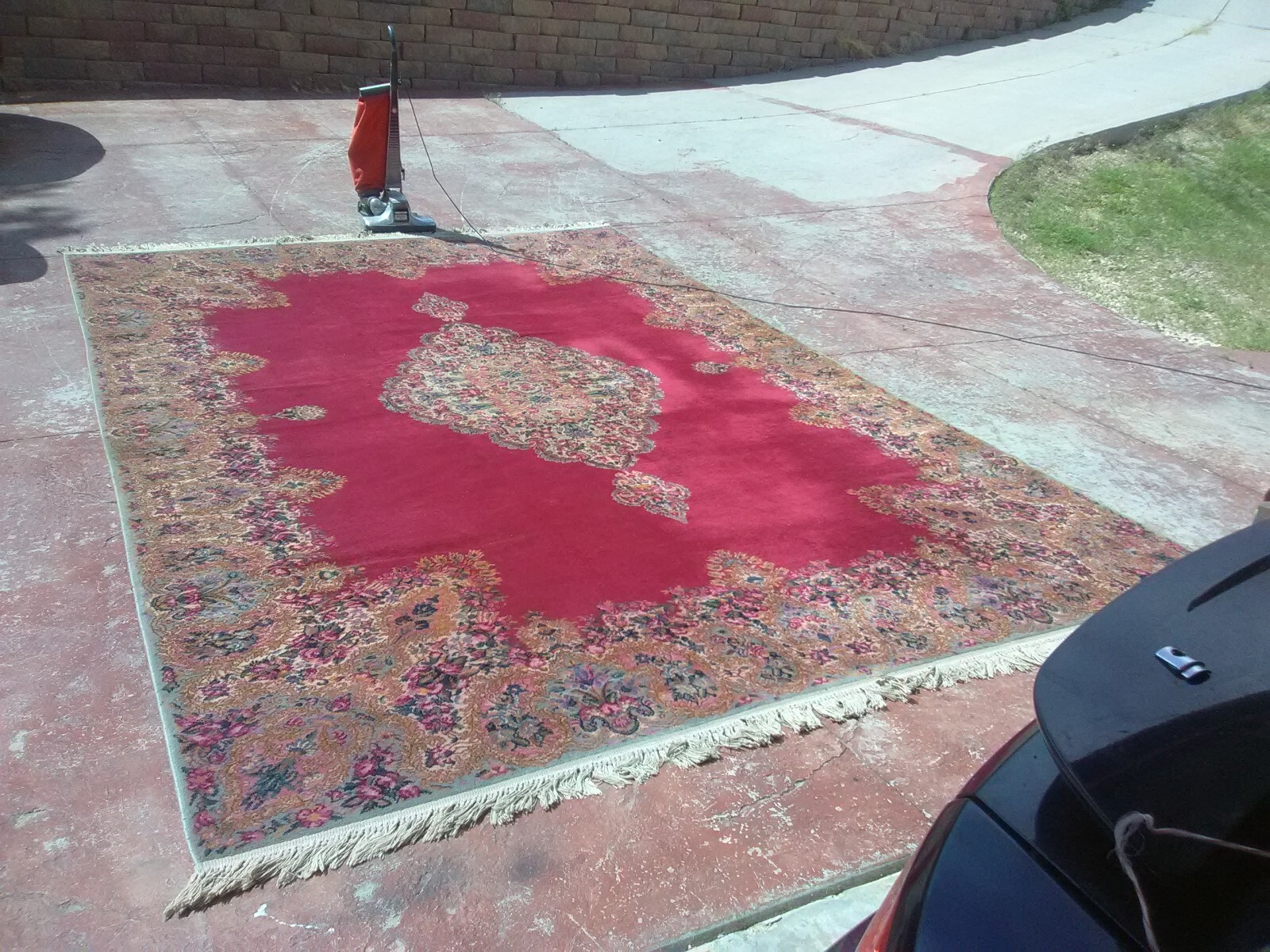 Magnificent Antique High End Karastan Oriental Rug Big 15'x10 Diamond Open Field gallery