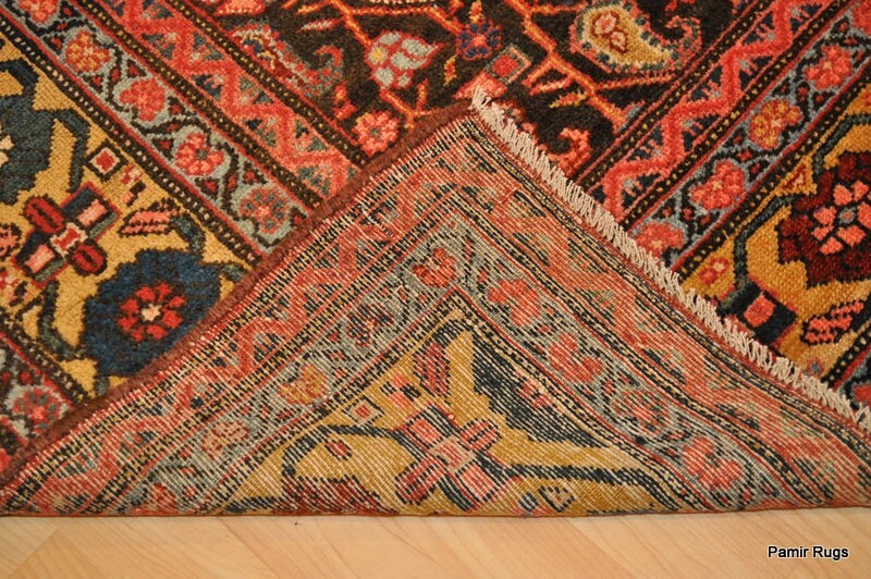 Antique Bakhtiari Rug 12' X 5'6 Long Wide Hall Runner authentic handmade gallery