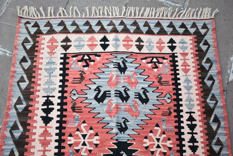 Vintage Turkish Rug 41'' x 67'' Anatolian Kayseri Rug Home Decor Wool Area Rug gallery