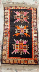 Handmade Thick and Vintage old hand knotted carpet Rug 2 x 4 ft