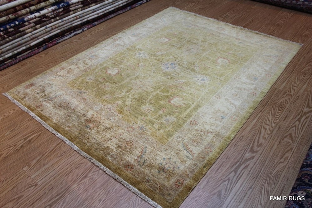 _HAND-MADE_ORIENTAL_RUG_6' X 8' WASHED OUT VEGGIE DYED Fine Quality Soft PAMIR