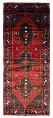 Vintage 3’7″ x 9’0″ Traditional Hand Knotted Vegetable Dye Wool Area Rug