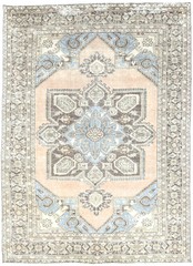 Antique Vintage Distressed Oriental Rug Classic Floral Design Carpet 8’6X12’4 ft