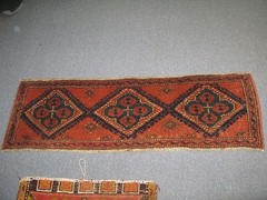 Antique Turkish Yastic Borlo Rug 1′-0′ x 3′-5 Hand Knotted Wool