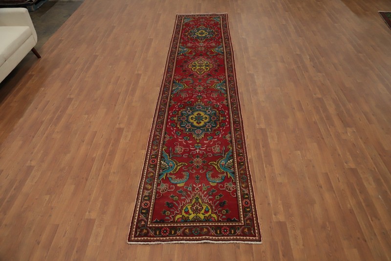 Handmade Wool 13 ft Runner Rug Traditional Hallway Carpet 3x13 gallery