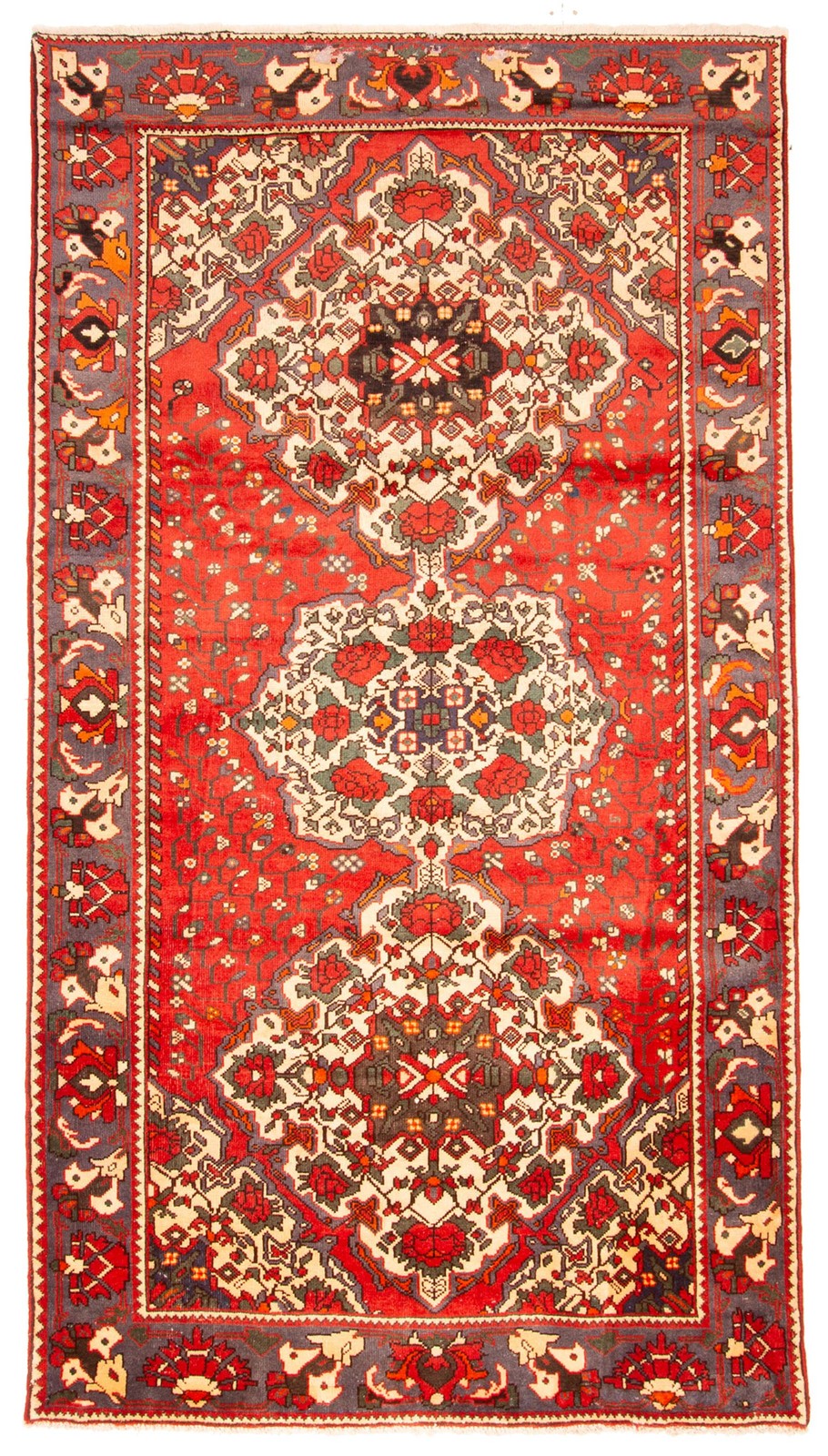 Vintage Geometric Area Rug 5'4" x 9'9" Traditional Hand-Knotted Wool Carpet gallery