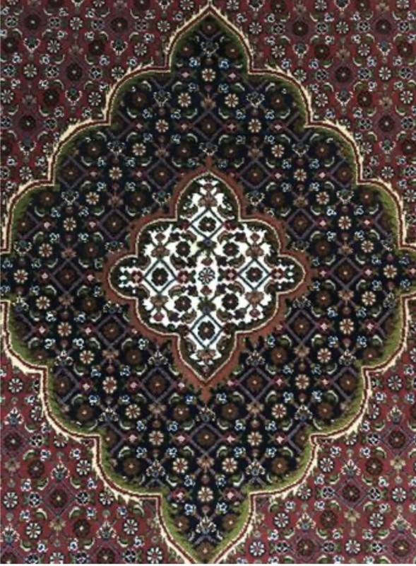 Vintage Original Area Rug Antique Rare Wool Silk 5 X 7 Tabrizz Mahi 50 Raj gallery