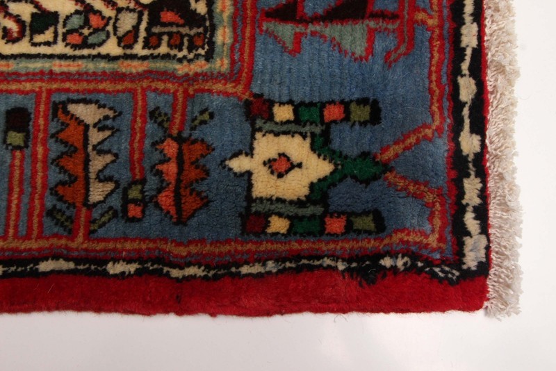Vintage 3'5" x 5'1" Traditional Hand Knotted Vegetable Dye Wool Area Rug gallery