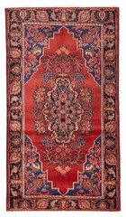 Vintage Hand-Knotted Area Rug 4’7″ x 8’2″ Traditional Oriental Wool Carpet
