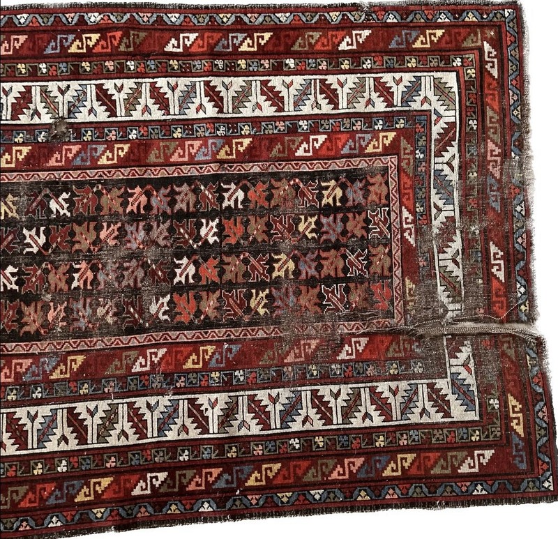 Antique Caucasian Shirvan Runner Rug 3’8” x 8’10” ft • circa 1850-1890 gallery
