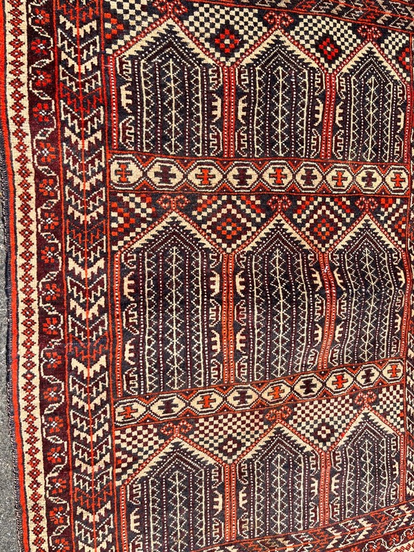 Old Vintage Turkoman or Afghan Rug 52 x 35” gallery