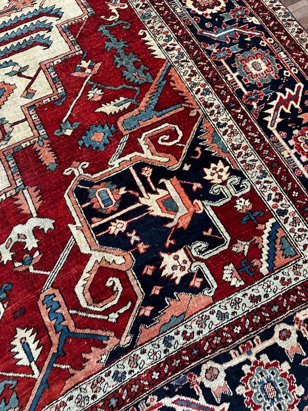 Rare Antique Oriental Rug, Excellent Condition, Collector's Piece, 12x15 gallery