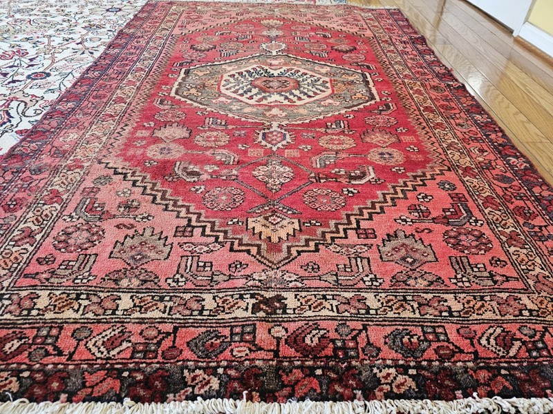 4.1x6.5 ANTIQUE FINE CAUCASIAN SERAPI HERIZ VINTAGE USHAK KAZAK RUG gallery