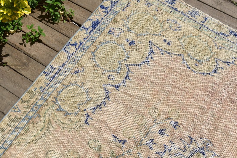 Turkish Rug 5x8 Handwoven Oushak Rug 155x247cm Natural Wool Carpet Muted Rug gallery