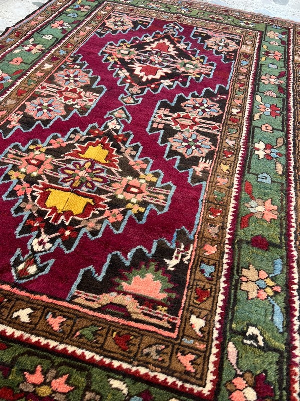 COLLECTORS' ITEM Antique Stunning Natural Vegetable Dye Shirvan Caucasian Carpet gallery