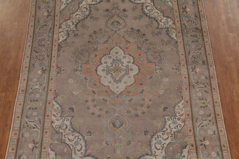 Over-Dyed Traditional Vintage Area Rug 7x11 Handmade Wool Living Room Carpet gallery