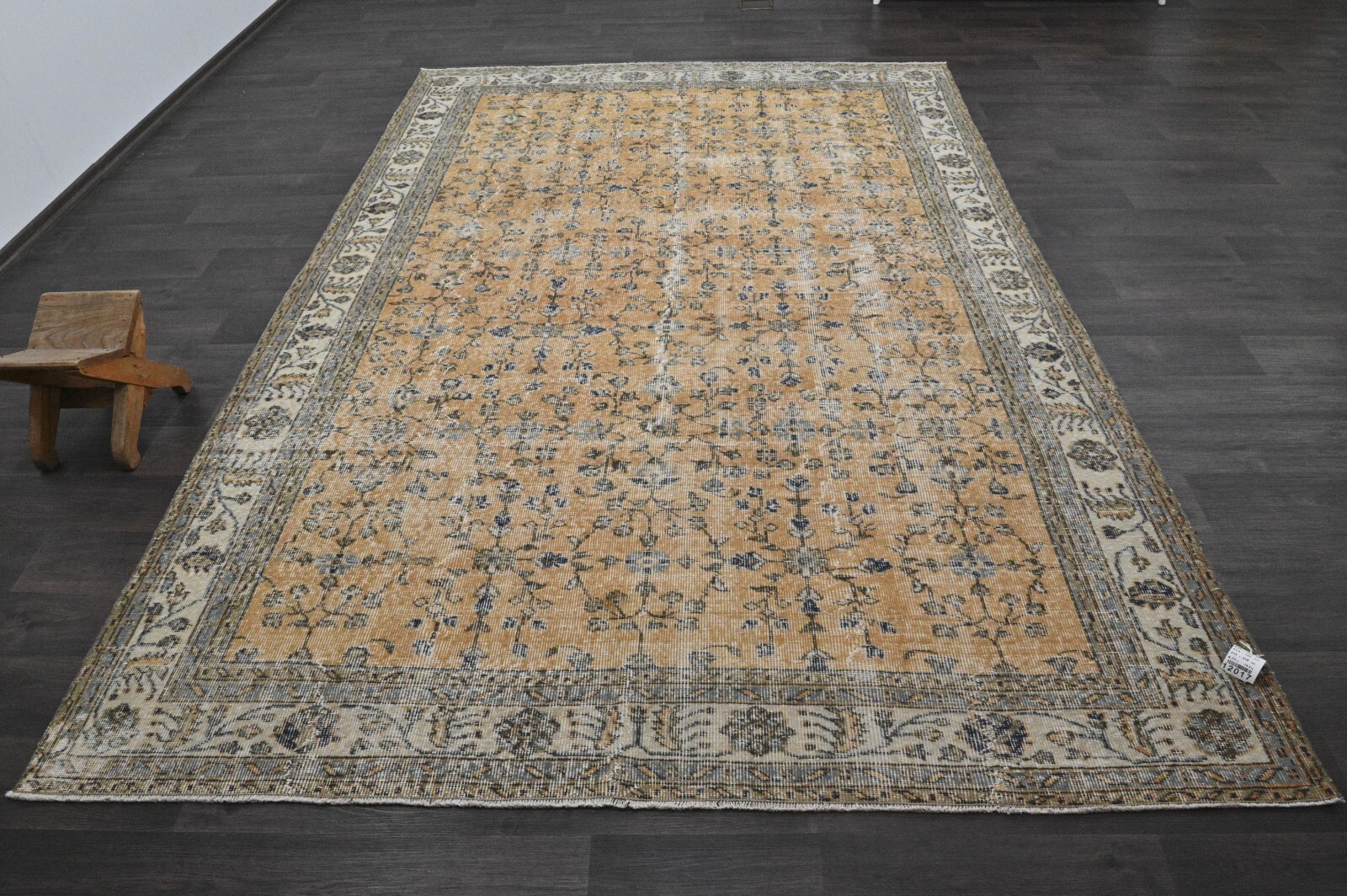 Oushak Turkish Vintage Rug 7x10 Kilim Rug Anatolian Handmade Boho Decor ORANGE gallery